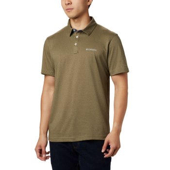 Pánské Polo Columbia Thistletown Ridge Big Olivy Zelené ICYNWH384